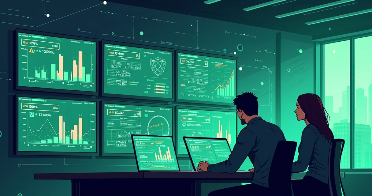 Painel central mostrando atividades de subcontas em tempo real 