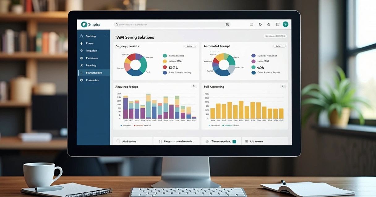 Dashboard de painel de gestão de aluguéis com gráficos