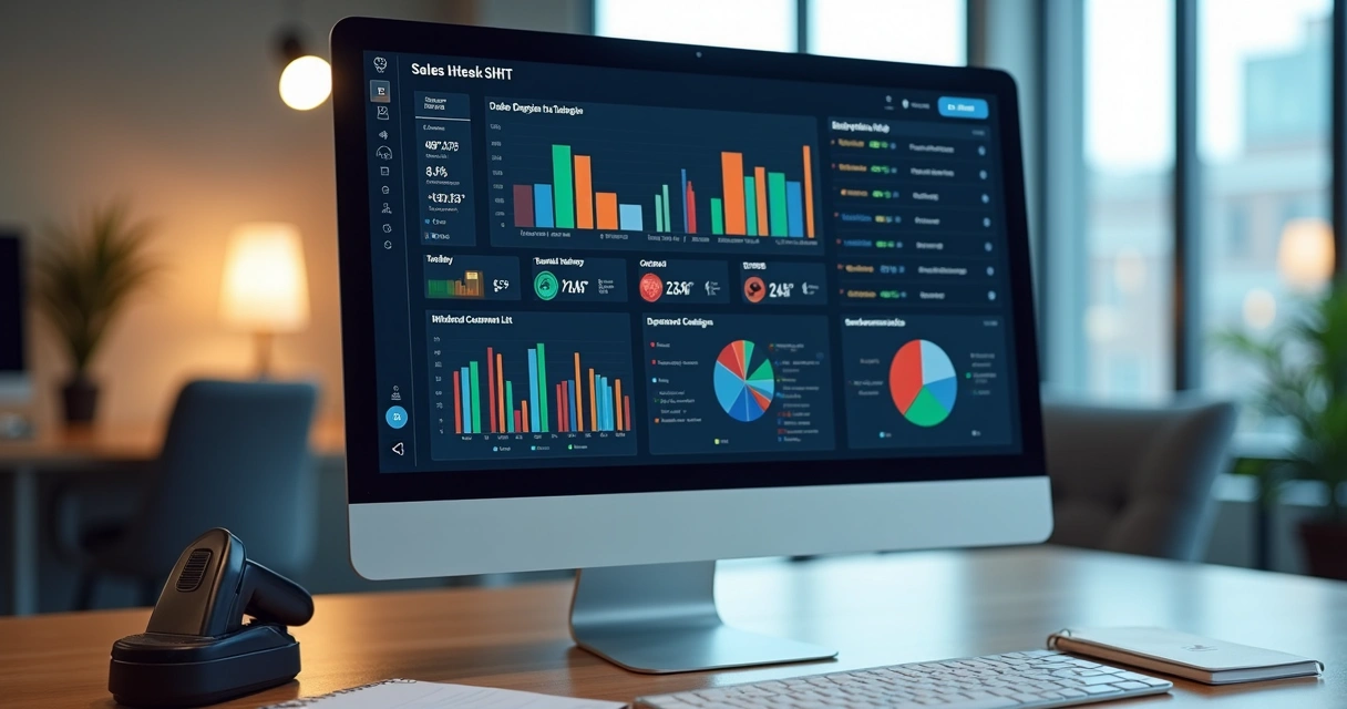 Painel de gestão de catálogo virtual com pedidos e clientes 
