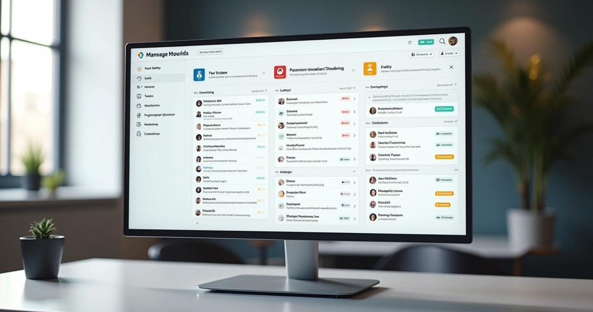 Painel digital mostra tarefas e e-mails de follow-up no condomínio 