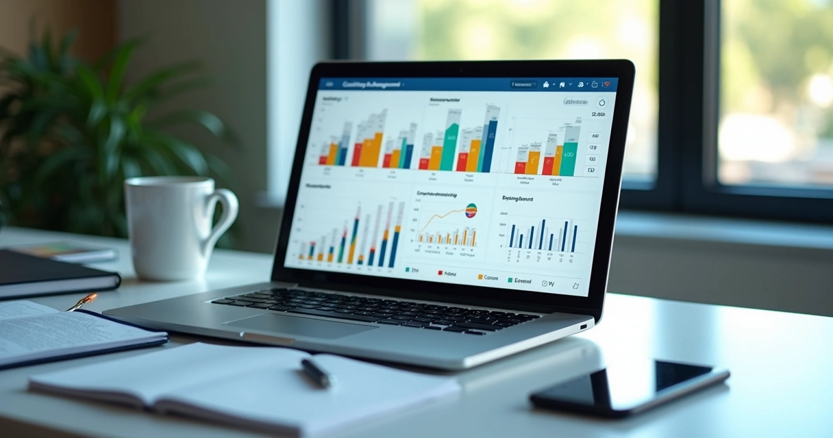 Painel digital de gestão com métricas e automações em consultoria