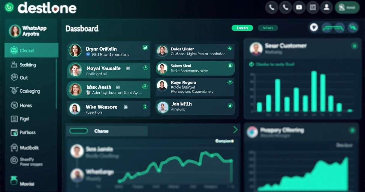 Painel digital de gestão de WhatsApp para equipes 