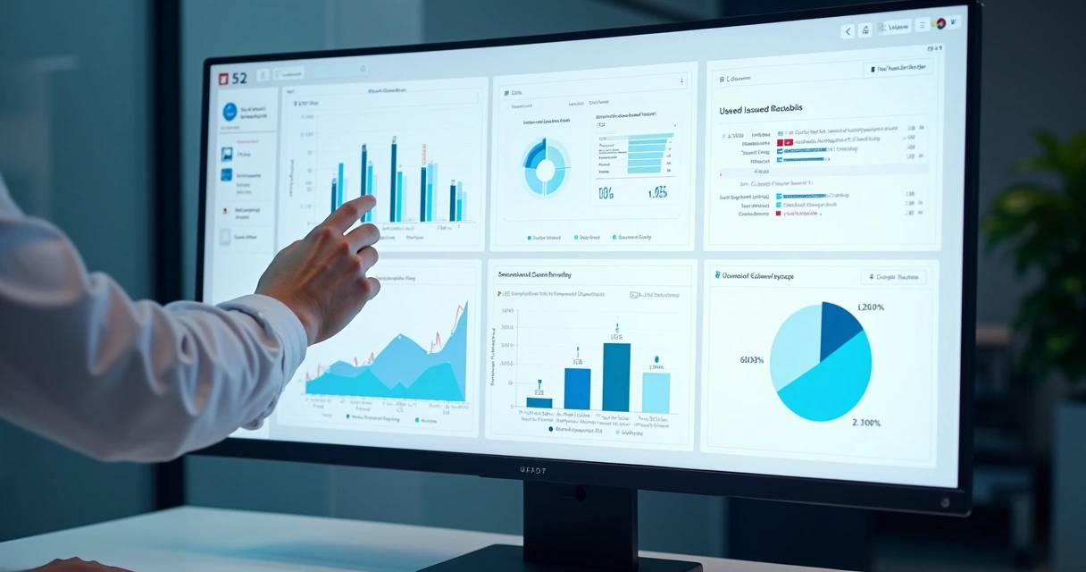 Painel digital com relatórios de notas fiscais eletrônicas 