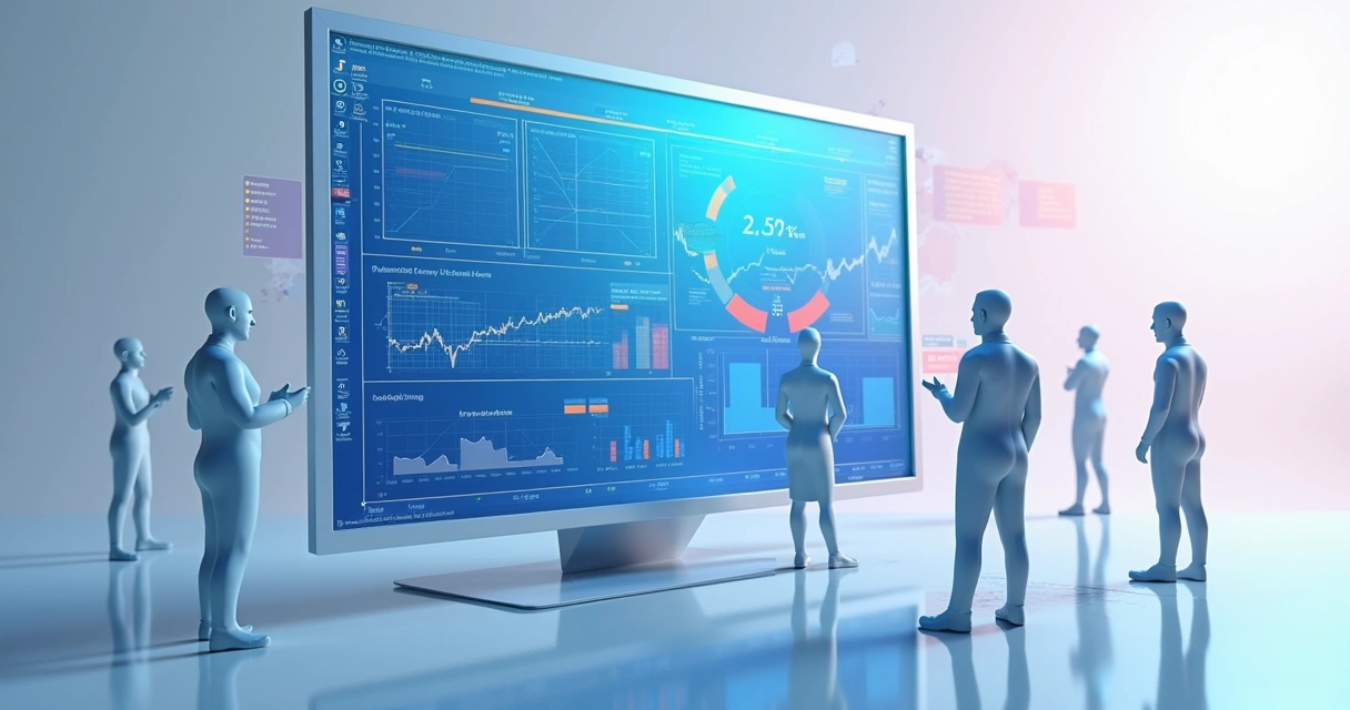 Painel digital mostrando gestão de parceiros em plataforma PRM 