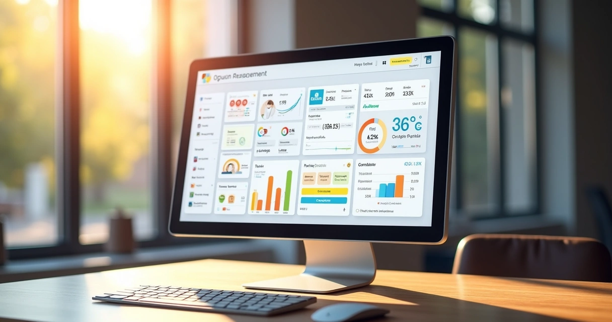 Painel de gestão de pedidos online detalhado e colorido