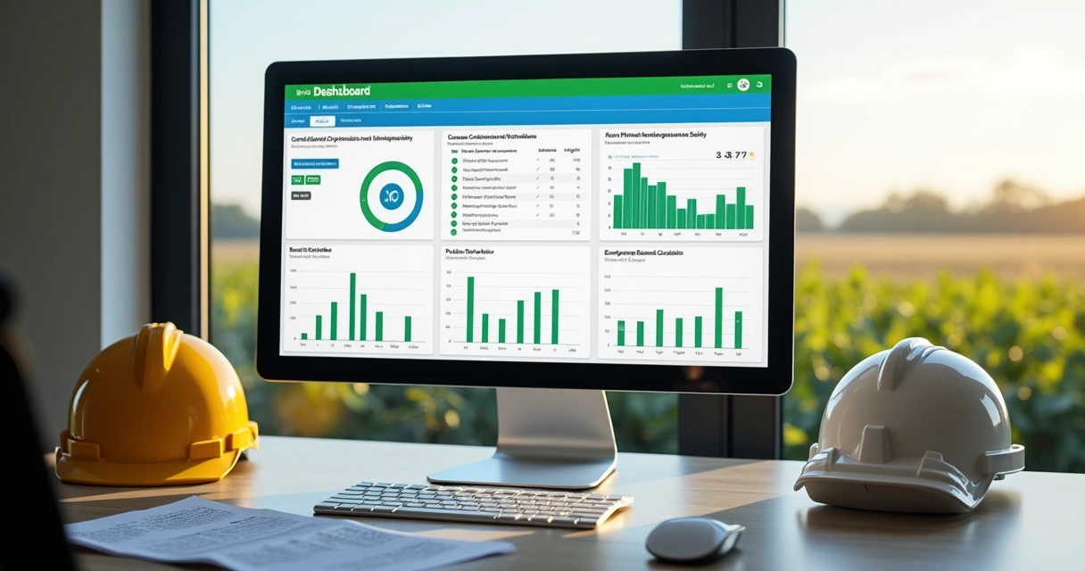 Painel digital de gestão de treinamentos de segurança