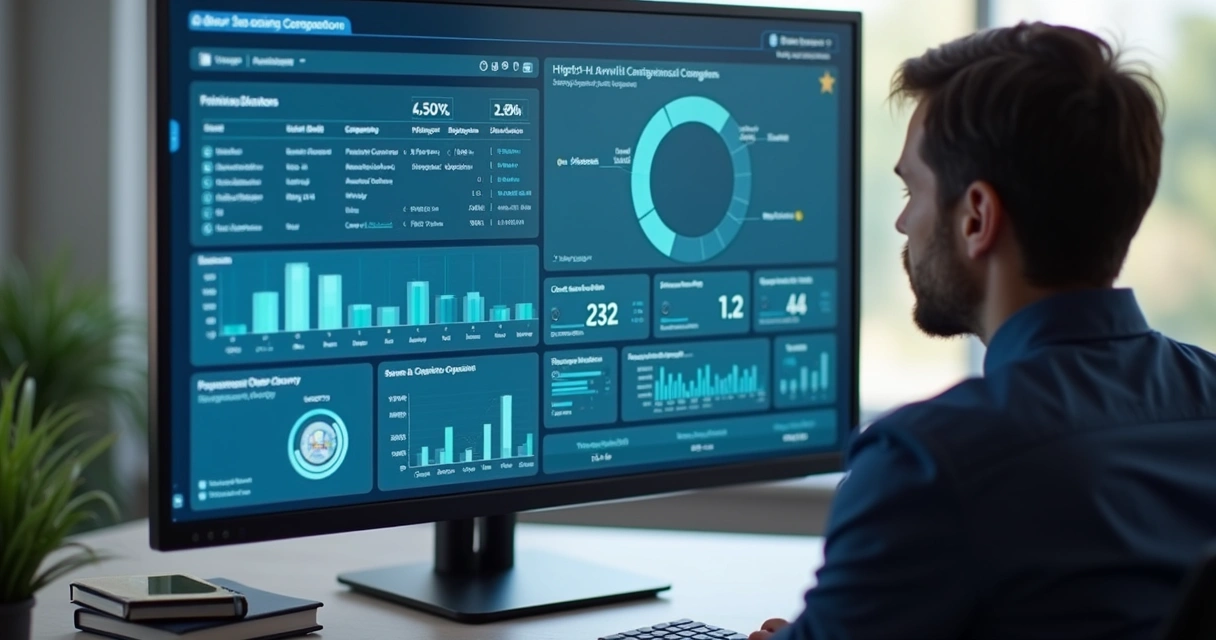 Painel digital de gestão de treinamentos corporativos