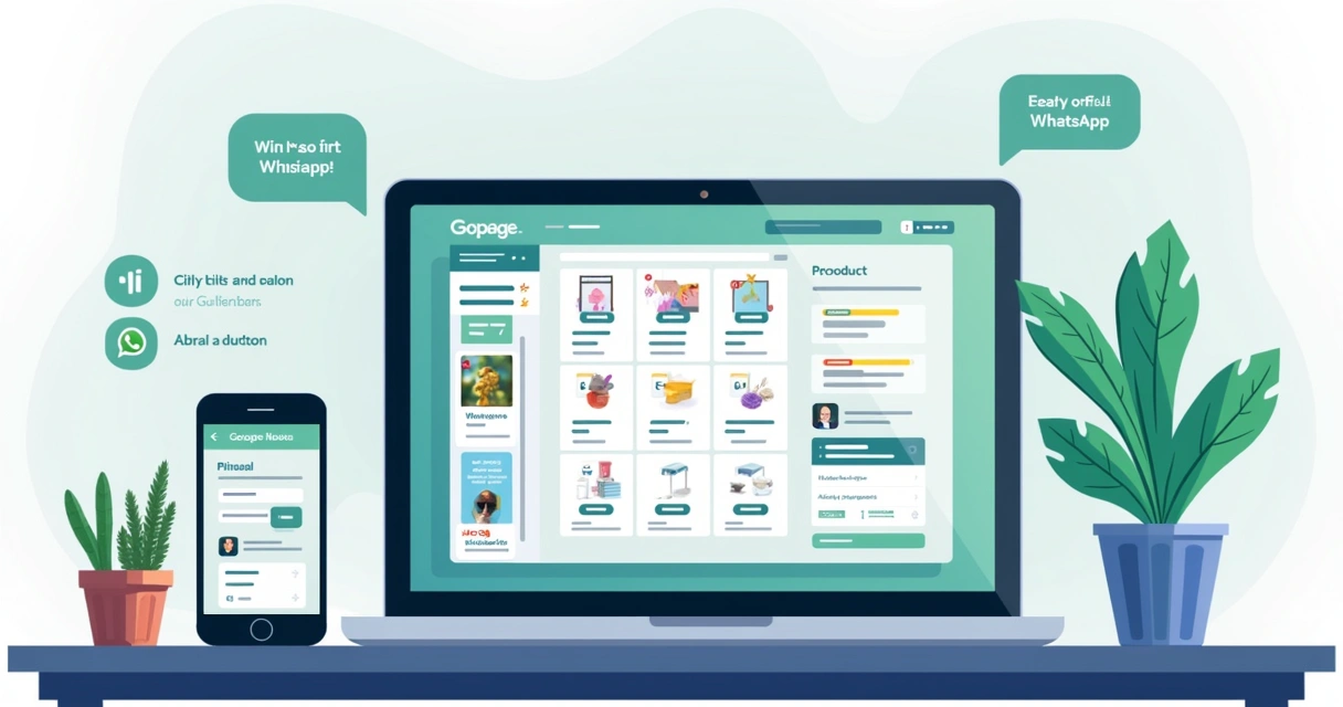 Painel da Gopage com pedidos no WhatsApp 