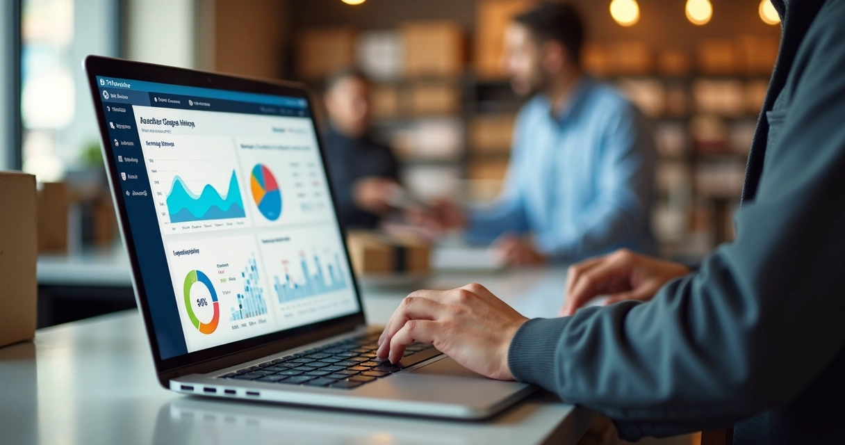 Tela de dashboard do Hunter analisando vendas e logística de um ponto de coleta 