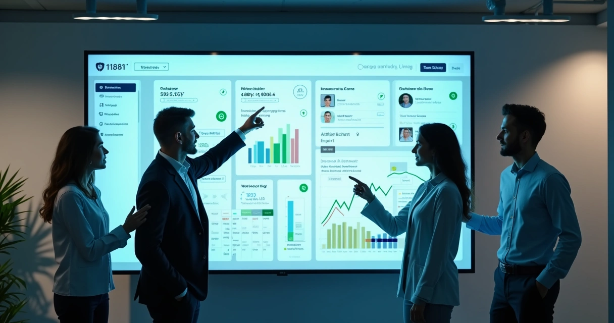 Painel digital de CRM com inteligência artificial para vendas de clínicas 