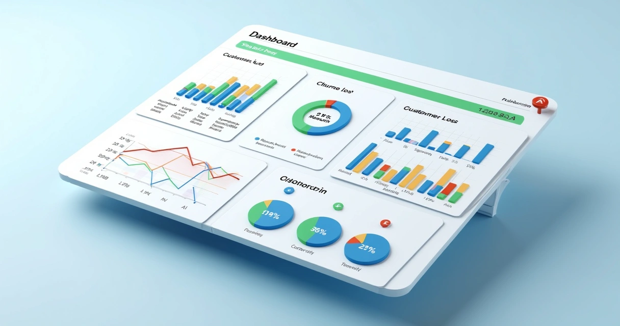 Gestão de churn em canais de SaaS: estratégias e métricas principais Painel SaaS com indicadores de churn de canais