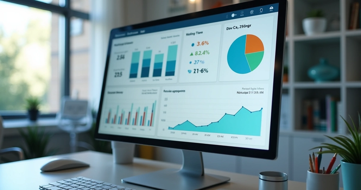 Dashboard com indicadores financeiros e inadimplência de clínica 