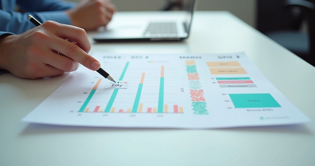 Painel de indicadores financeiros práticos para PME, claro e organizado em uma folha 