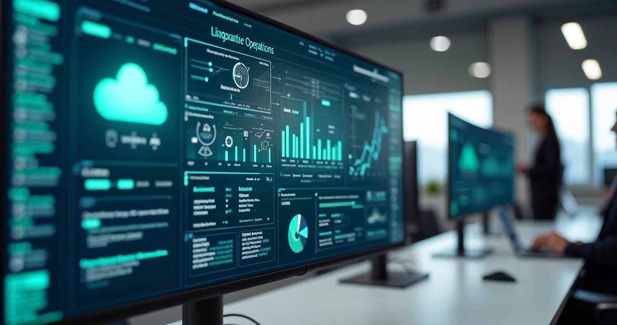 Painel com fluxos de dados entre sistemas SaaS 