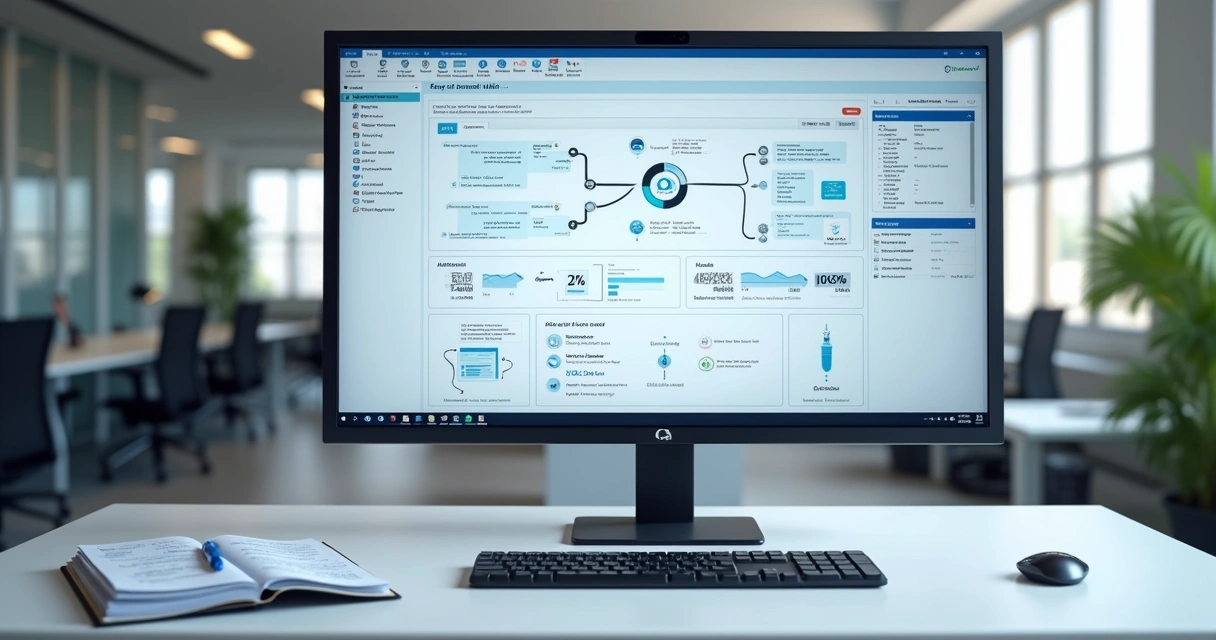 Painel com fluxos entre chatbot e ERP 