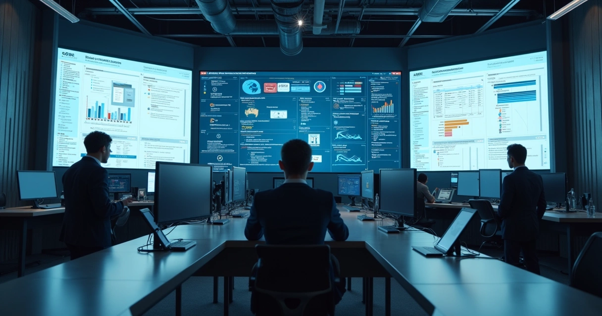 Painel com fluxos de integração entre sistemas e agente de IA 