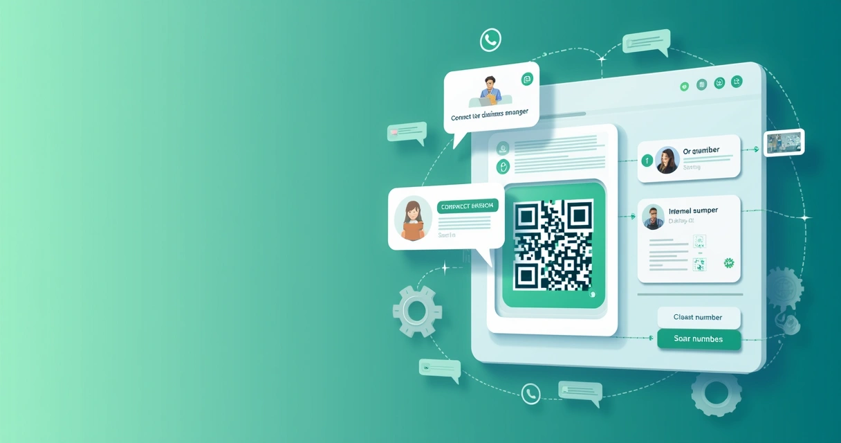 Painel de integração mostrando conexão entre WhatsApp API e sistemas internos 
