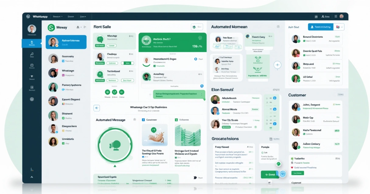 Painel de integração do WhatsApp com sistemas de CRM e pagamento 