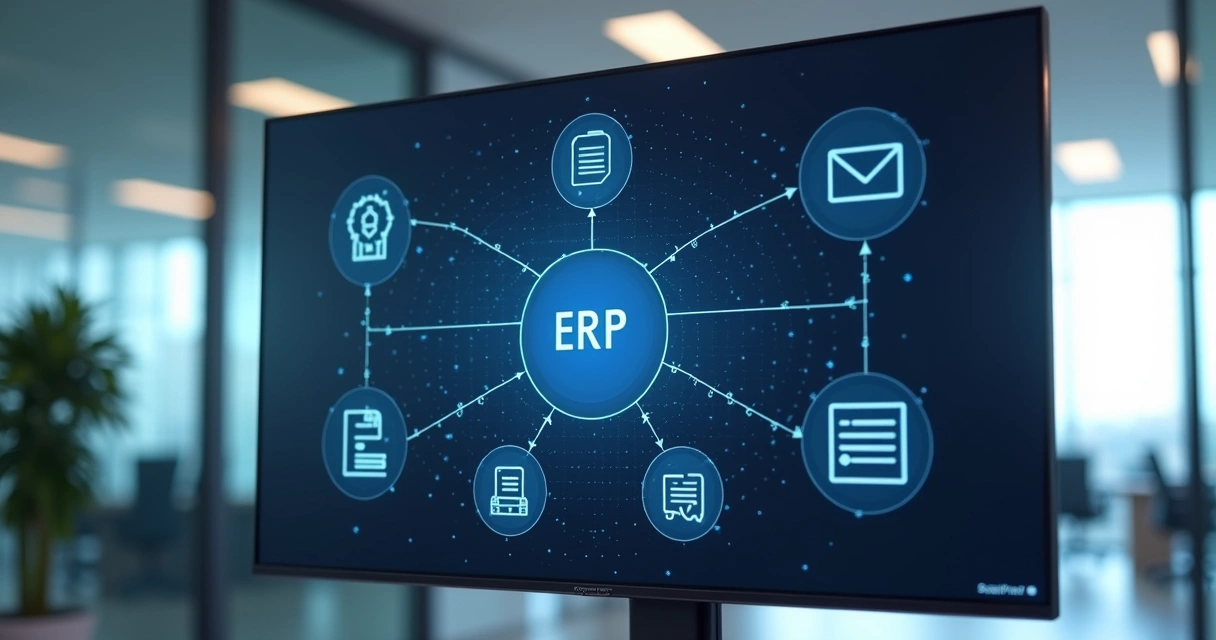 Painel com integrações entre CRM, ERP, e-mail e banco de dados 