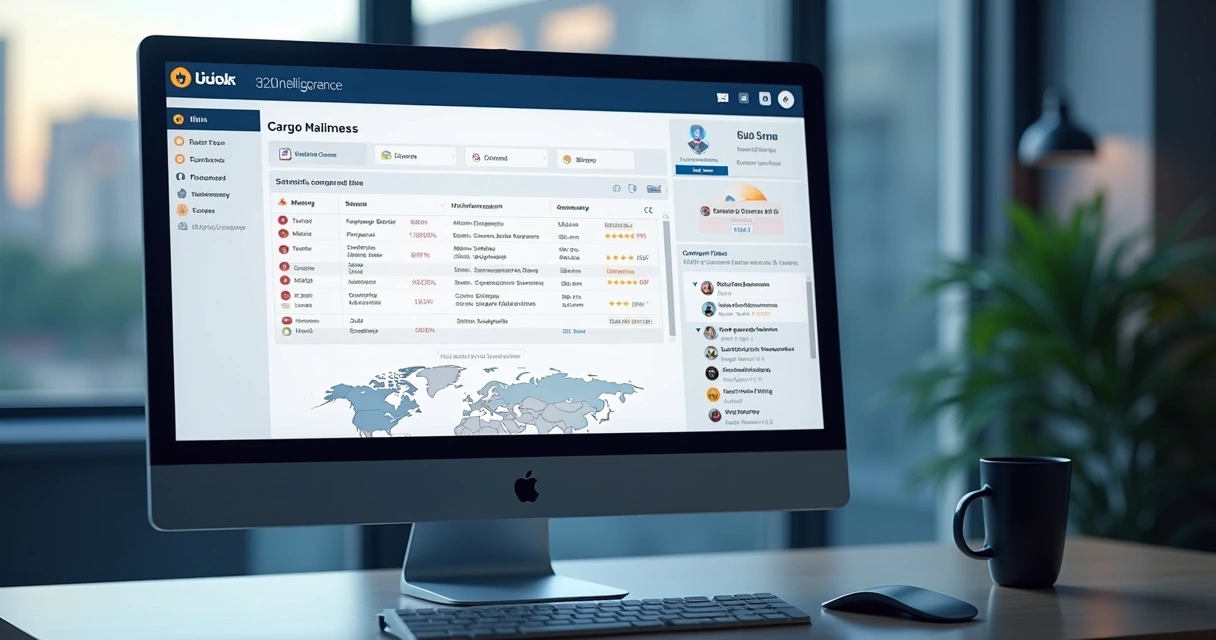 Tela de plataforma de inteligência comercial exibindo painel de mailing enviado. 