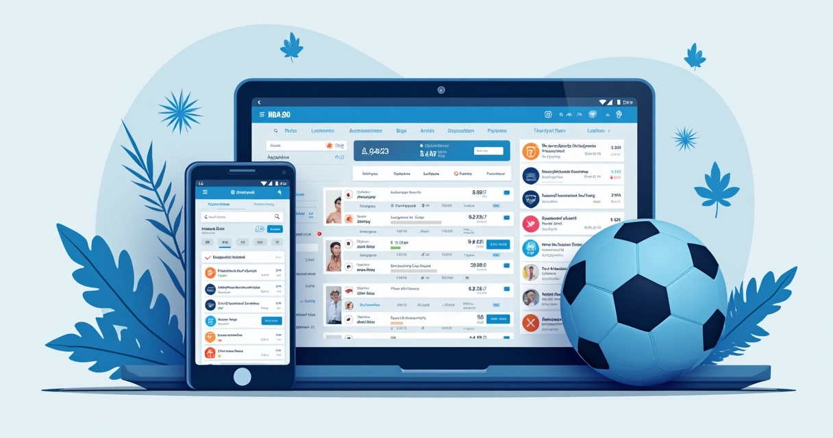 Tela de aplicativo mostrando painel de jogos e apostas esportivas 