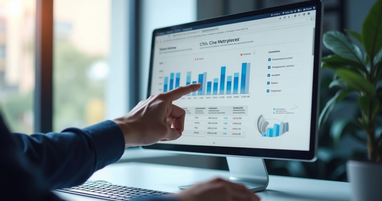 Painel de CRM com métricas de leads e conversão 