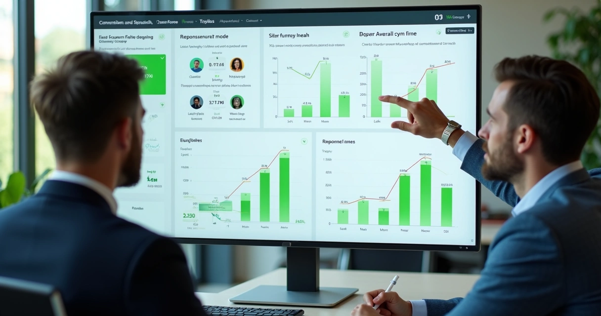 Painel com métricas de leads e conversas no WhatsApp 