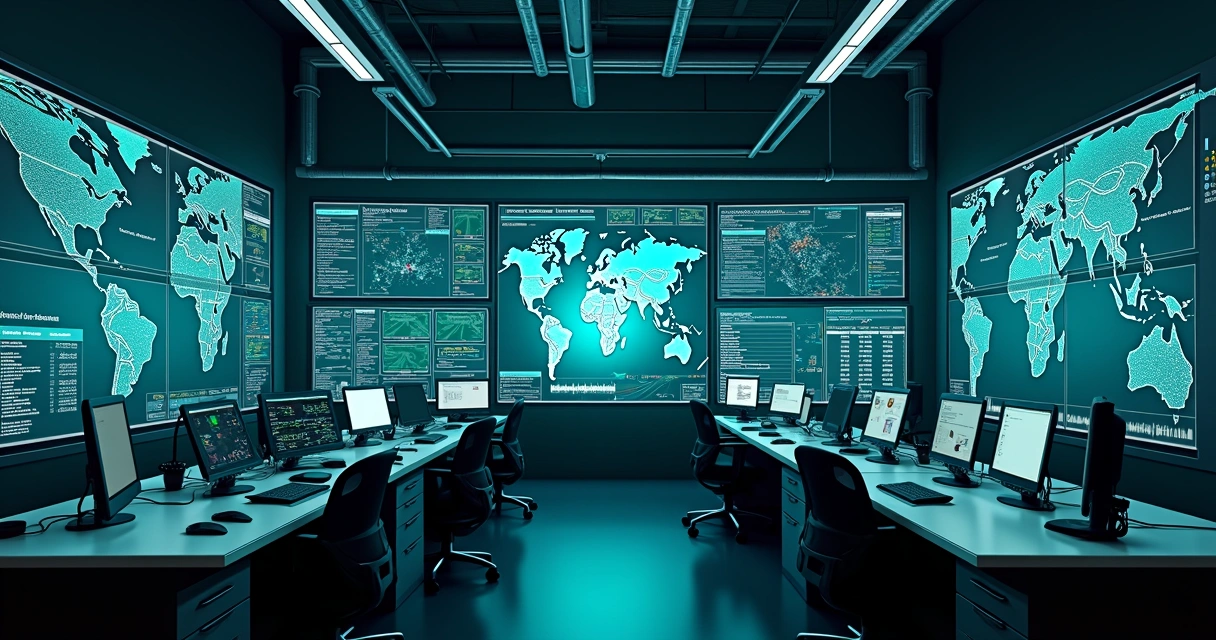 Painel de logística com agente de IA monitorando estoque e entregas 