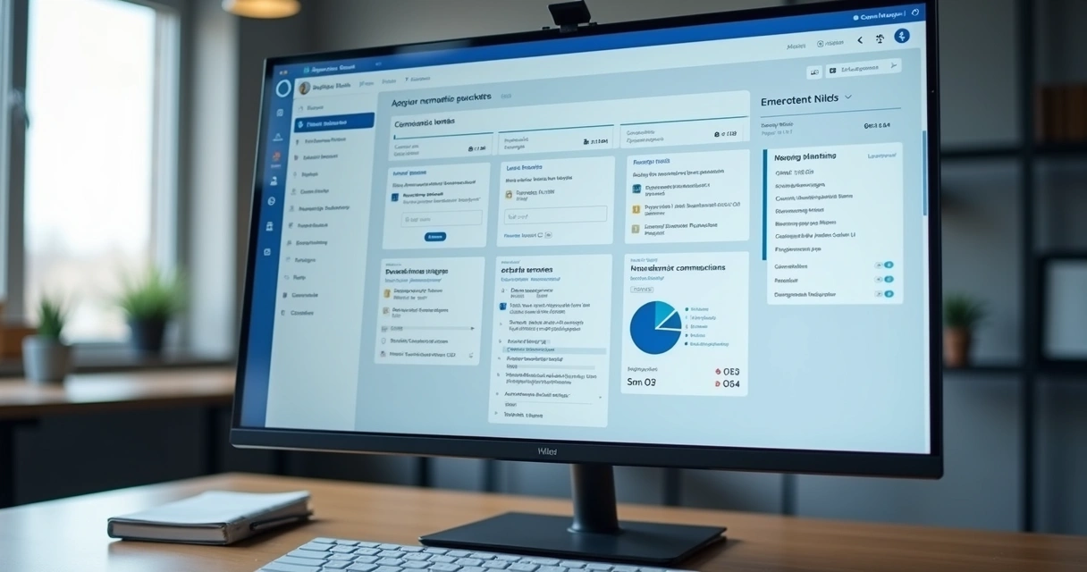 Painel digital com processos, decisões e histórico corporativo
