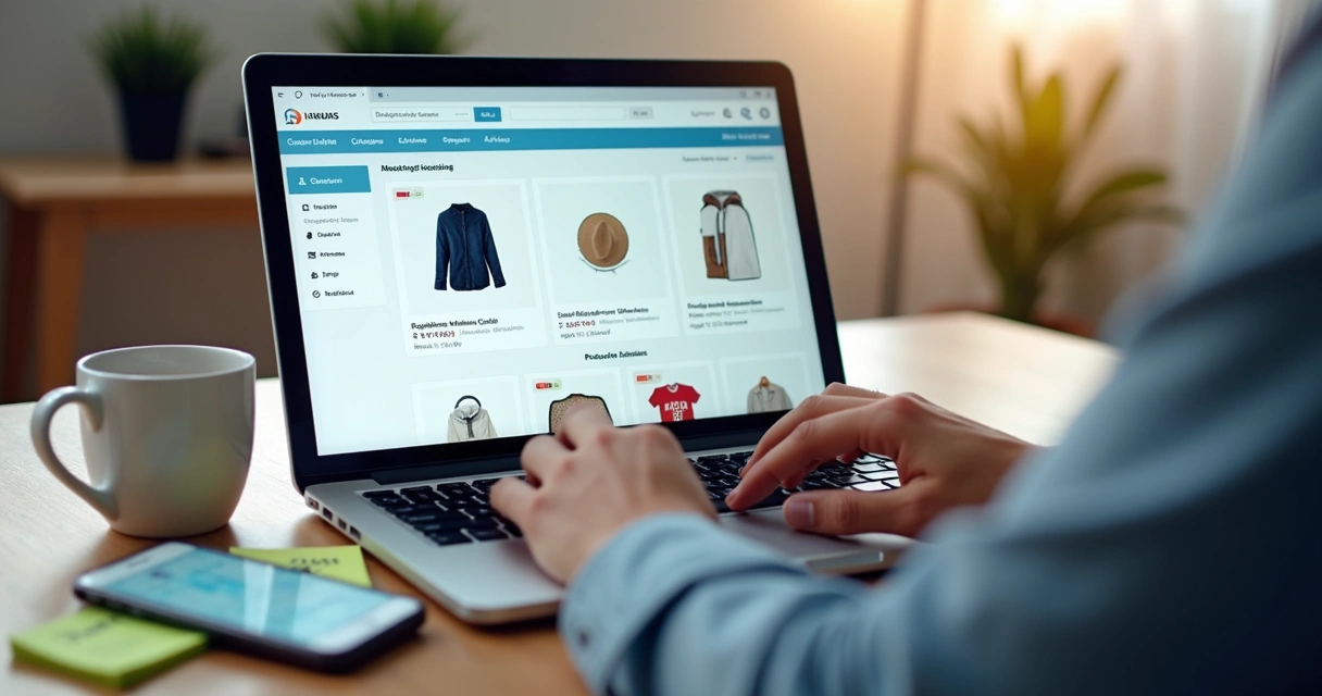 Vendedor configurando anúncios no dashboard do Mercado Livre 
