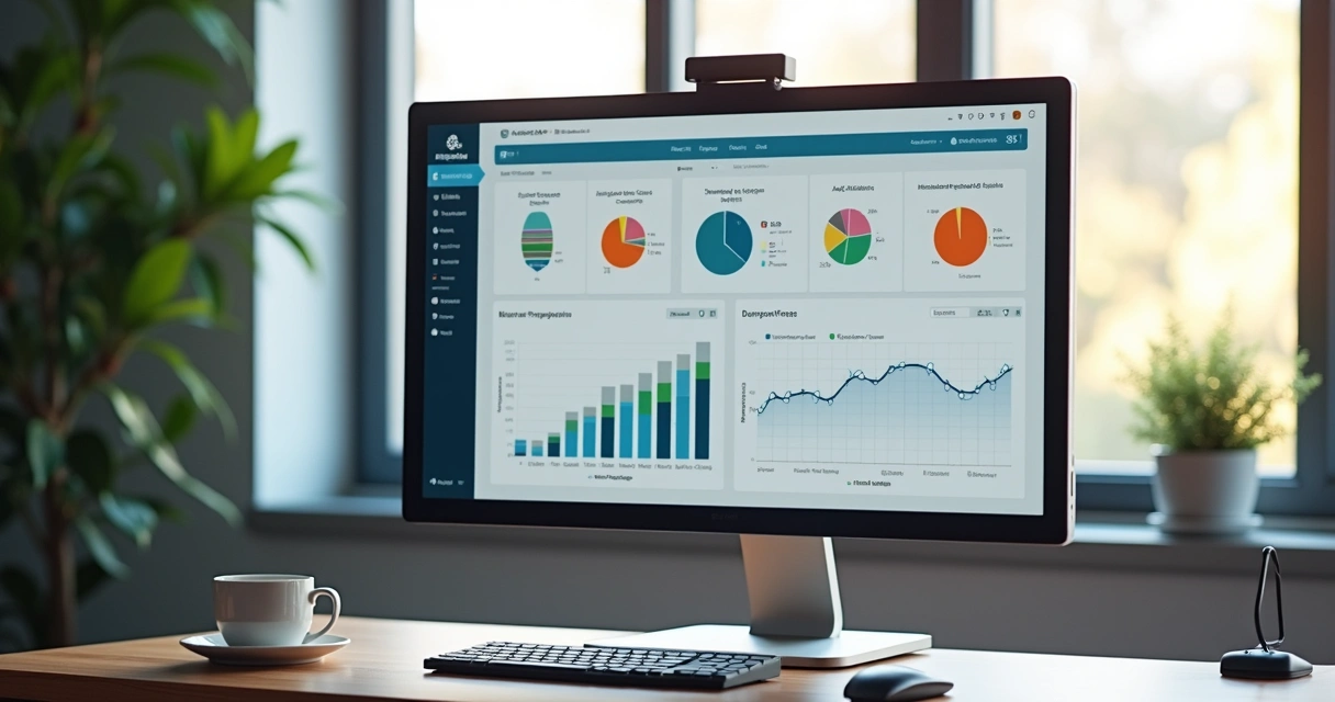 Painel de controle do Meta Business Suite em tela de computador