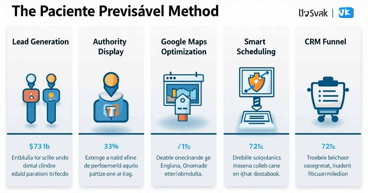 Painel do Método Paciente Previsível detalhando os cinco pilares 
