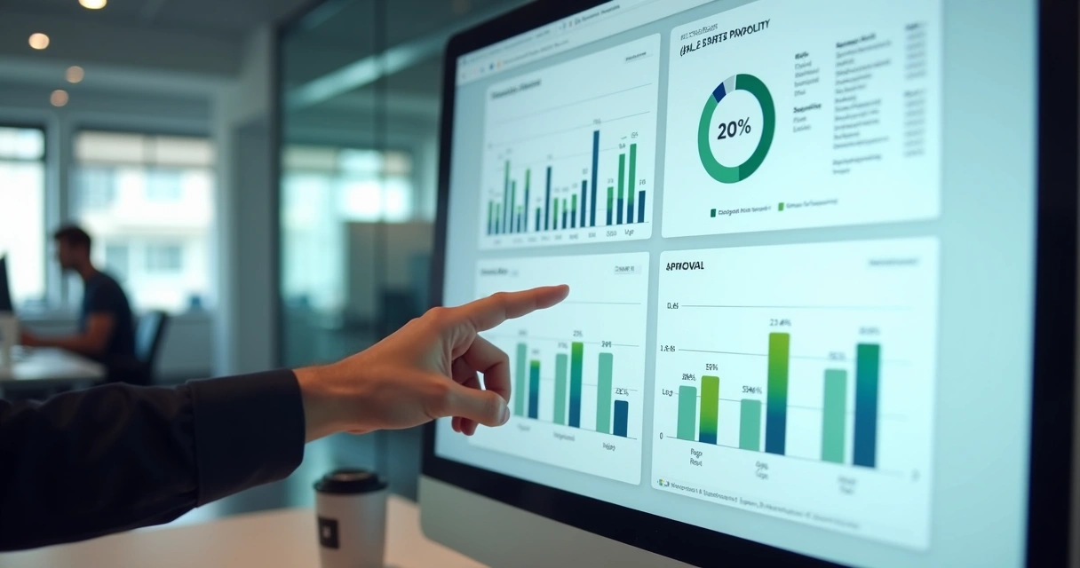 Dashboard de métricas de proposta comercial digital 