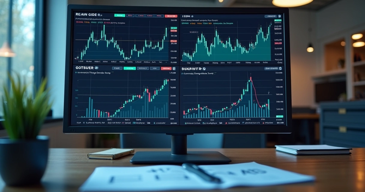 Painel de monitoramento de bot de trading em plataforma digital 
