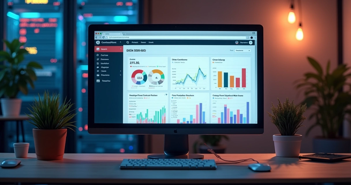 Painel de monitoramento com relatórios de firewall e alertas de segurança para WordPress