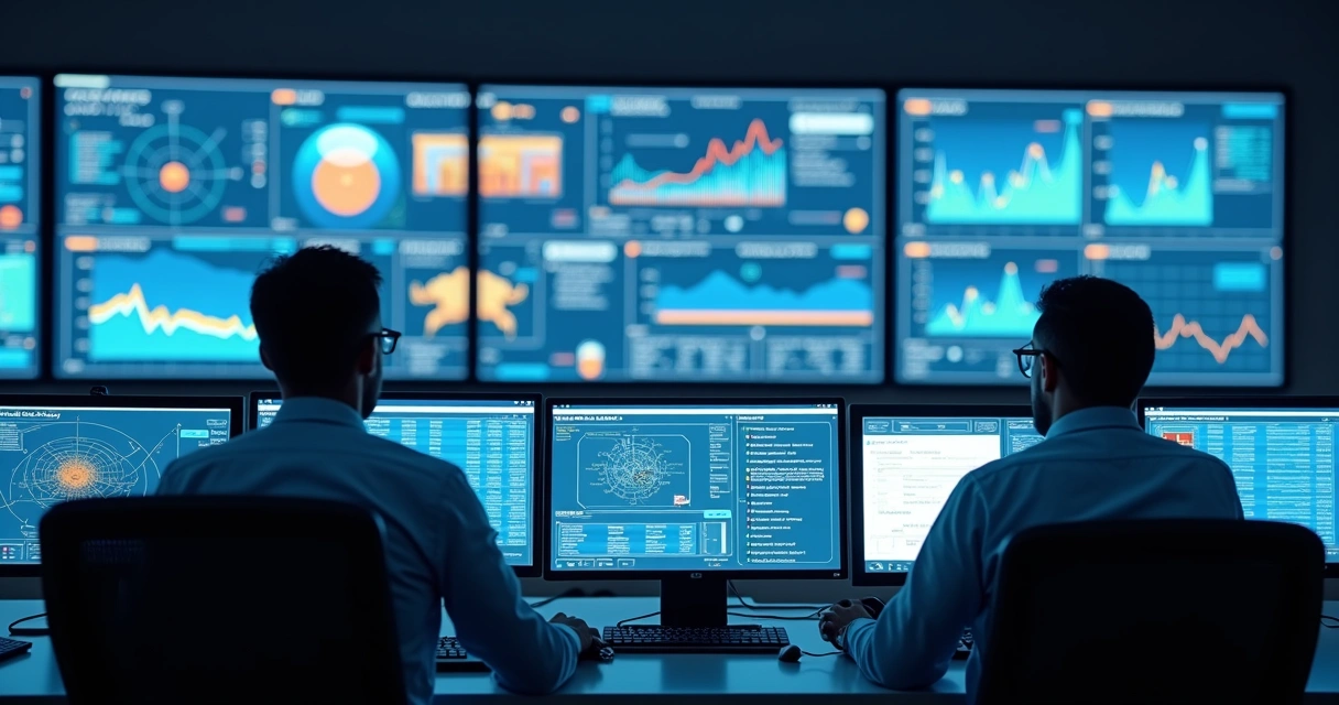 Central de monitoramento IoT exibindo alertas de falha de energia
