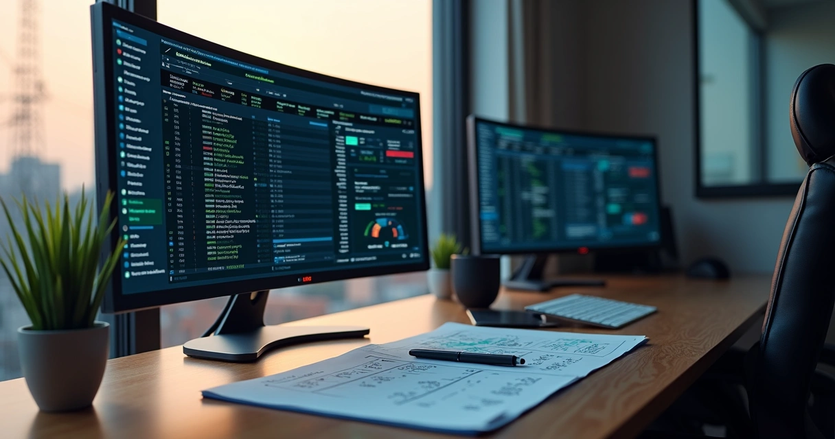 Dashboard de monitoramento exibindo desempenho de rede fibra com OLT VSol 