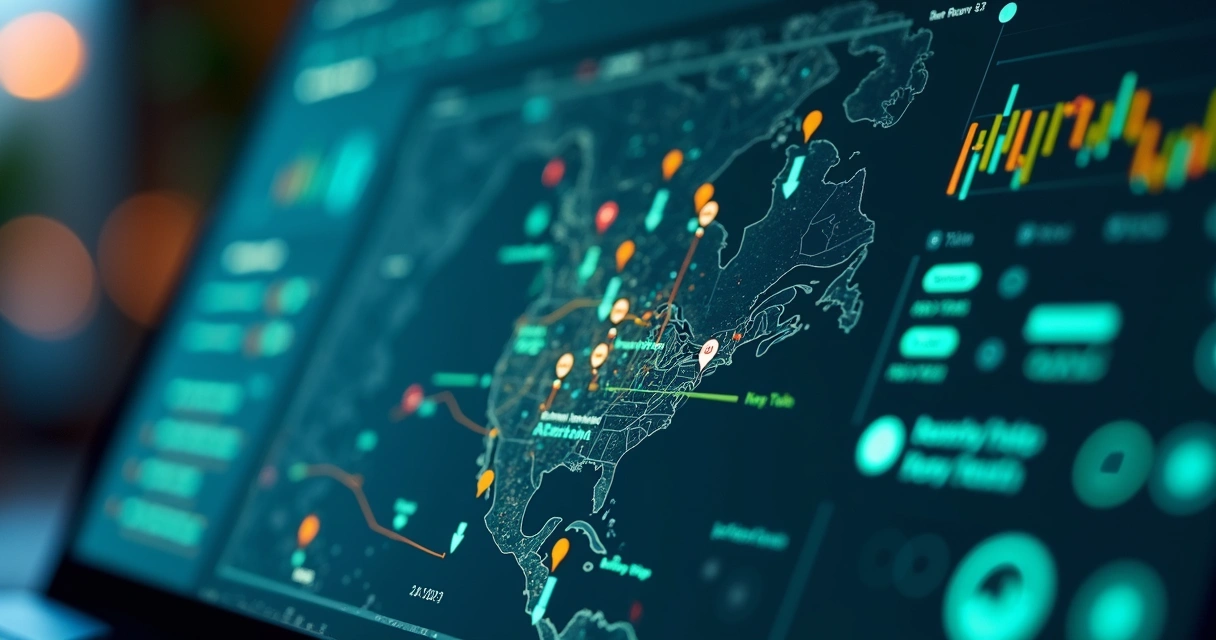 Painel digital de monitoramento de rotas em tempo real 