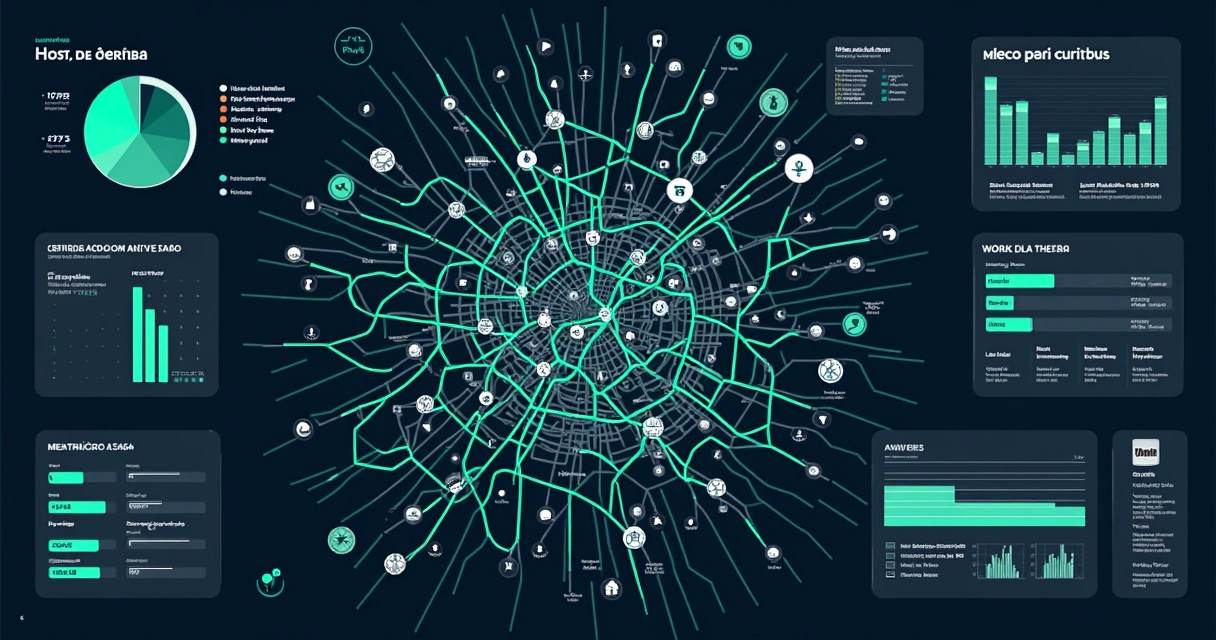 Dashboard de monitoramento de transporte público SaaS 