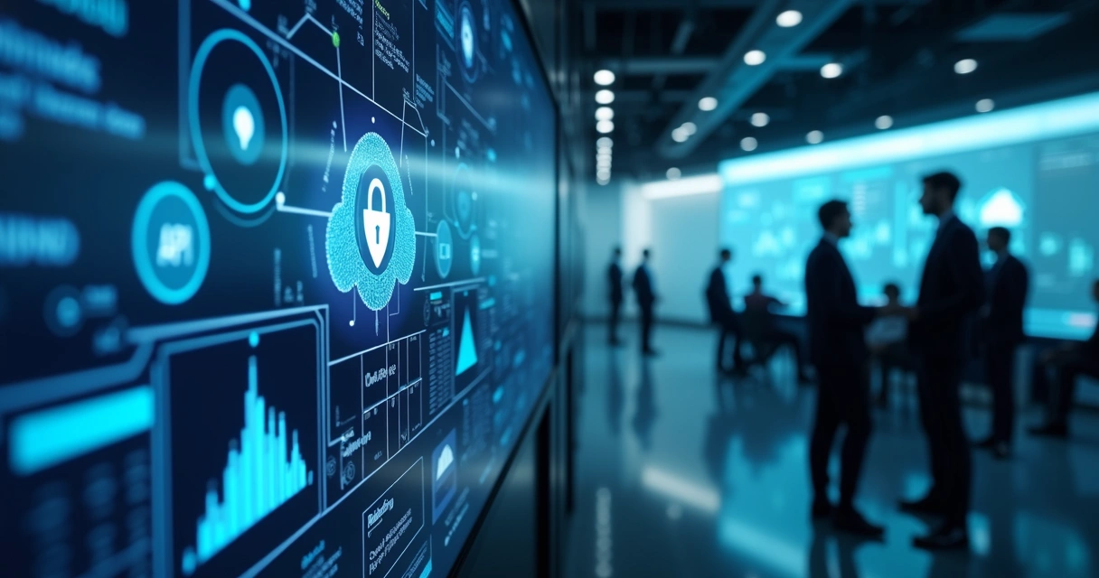 Painel digital com nuvem, segurança e integrações 