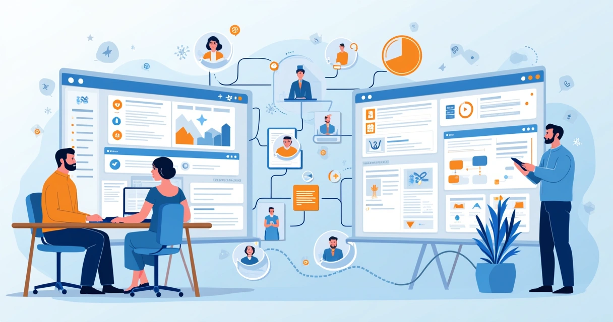 Painel de CRM omnichannel mostrando fluxos de vendas e atendimento integrados 