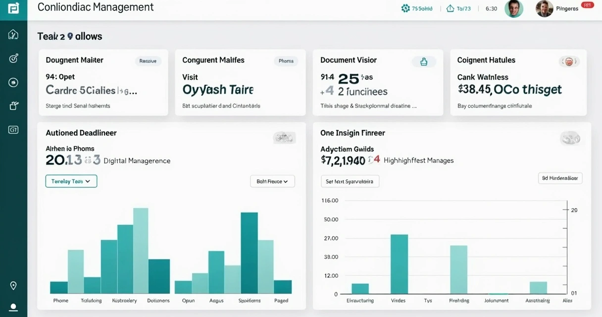 Painel digital exibindo tarefas, visitas e documentos de um condomínio 