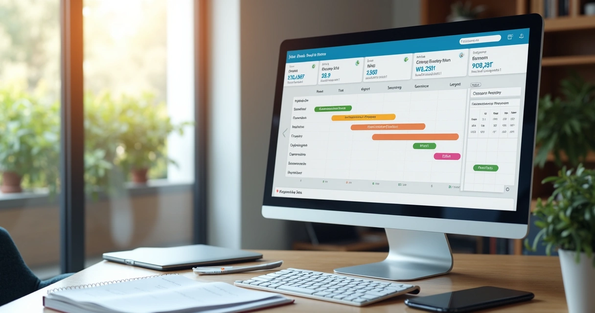 Painel de oportunidades com status de propostas e clientes
