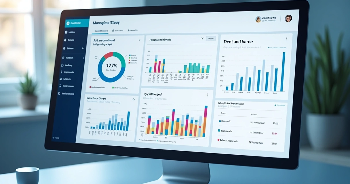 Dashboard exibindo métricas de campanhas ads otimizadas com IA em odontologia 