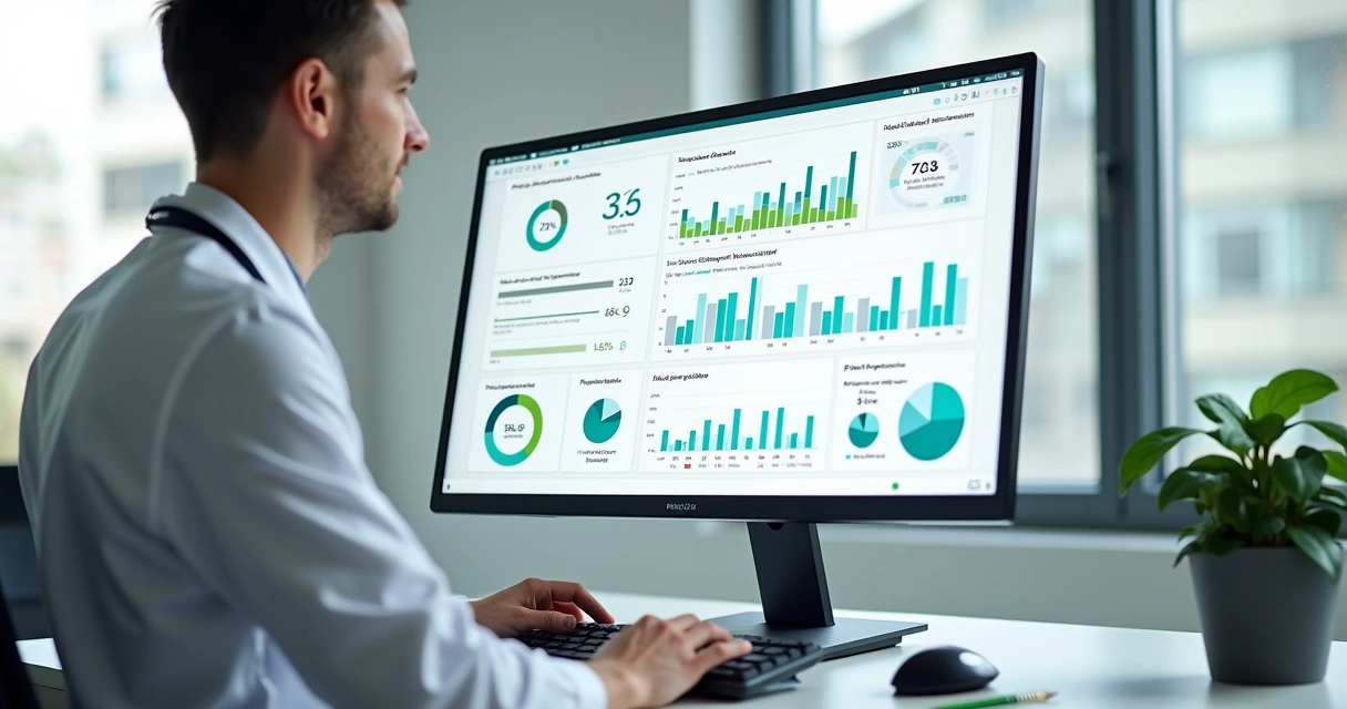 Painel com métricas de pagamentos digitais da clínica