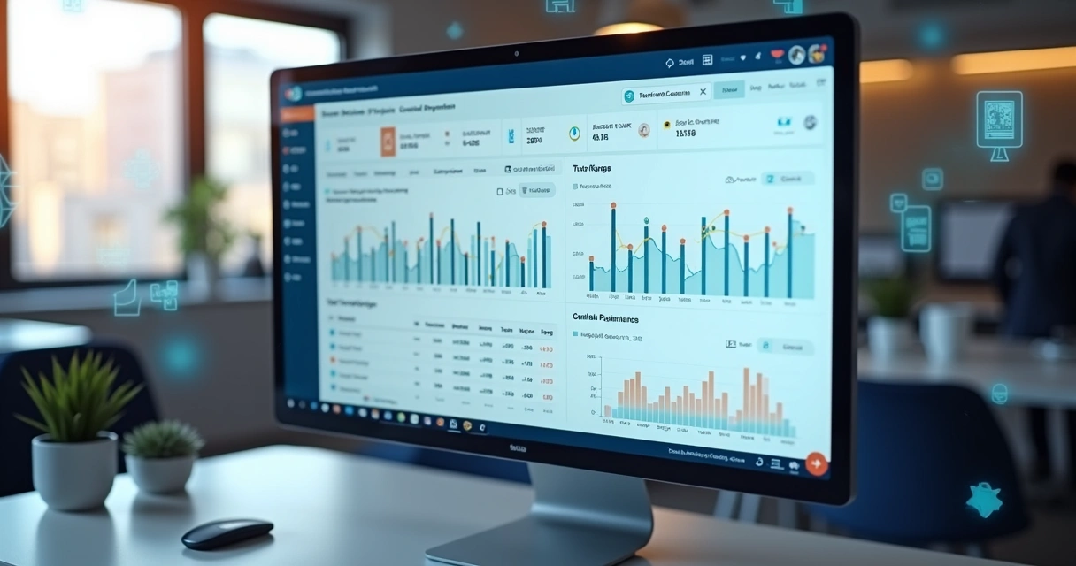 Dashboard de pagamentos com gráficos e painéis interativos 