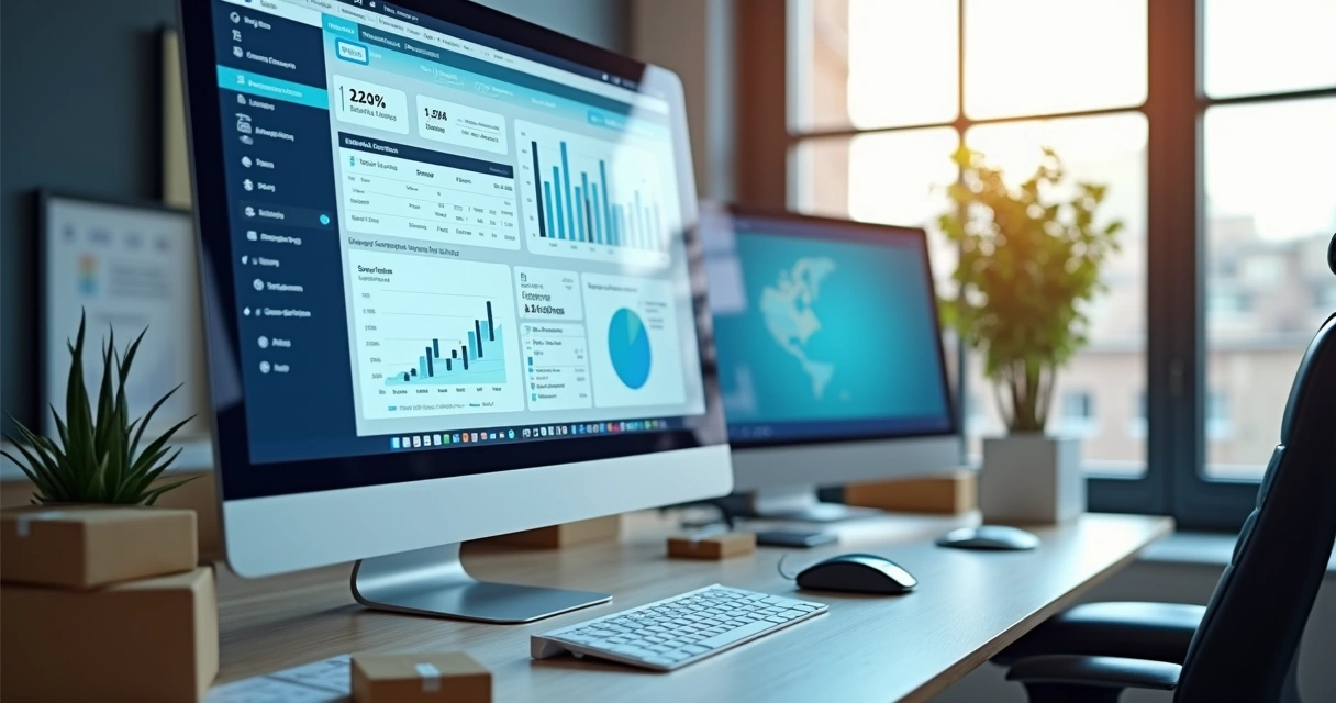Painel logístico com pedidos de marketplace em tempo real