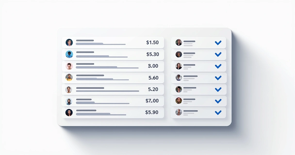 Painel com cotações de Sim e Não sobre diversos eventos reais 