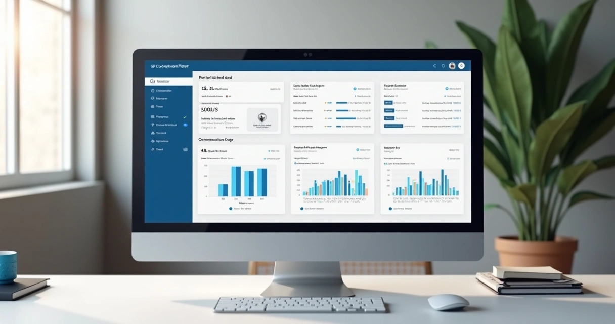 Painel digital com informações centralizadas de leads e parceiros 