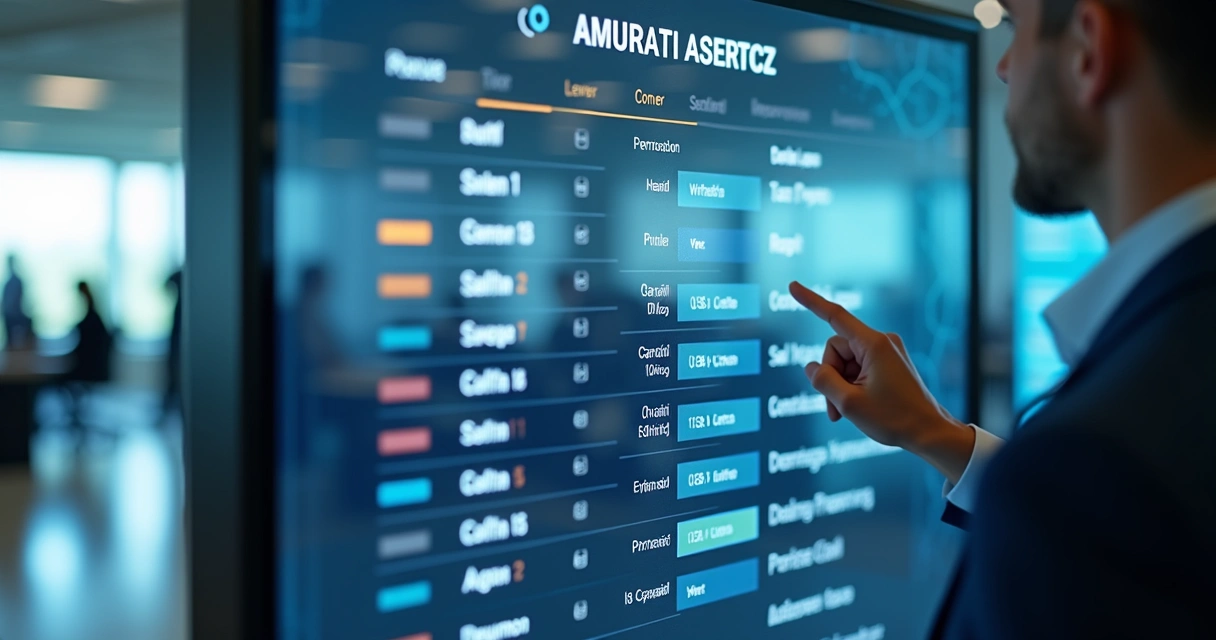 Painel digital mostrando procurações ativas de empresa 